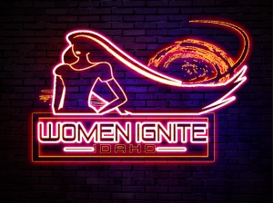 WII neon sign woman light